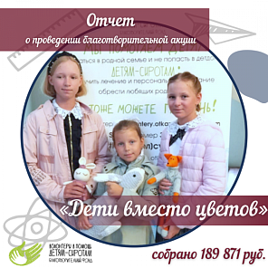 "Дети вместо цветов" отчет